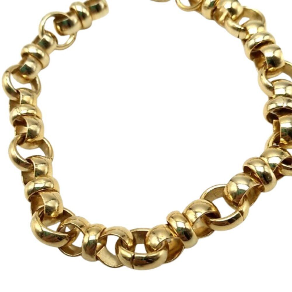 Gold-Tone Rolo Link Chain Bracelet - Picture 14 of 15